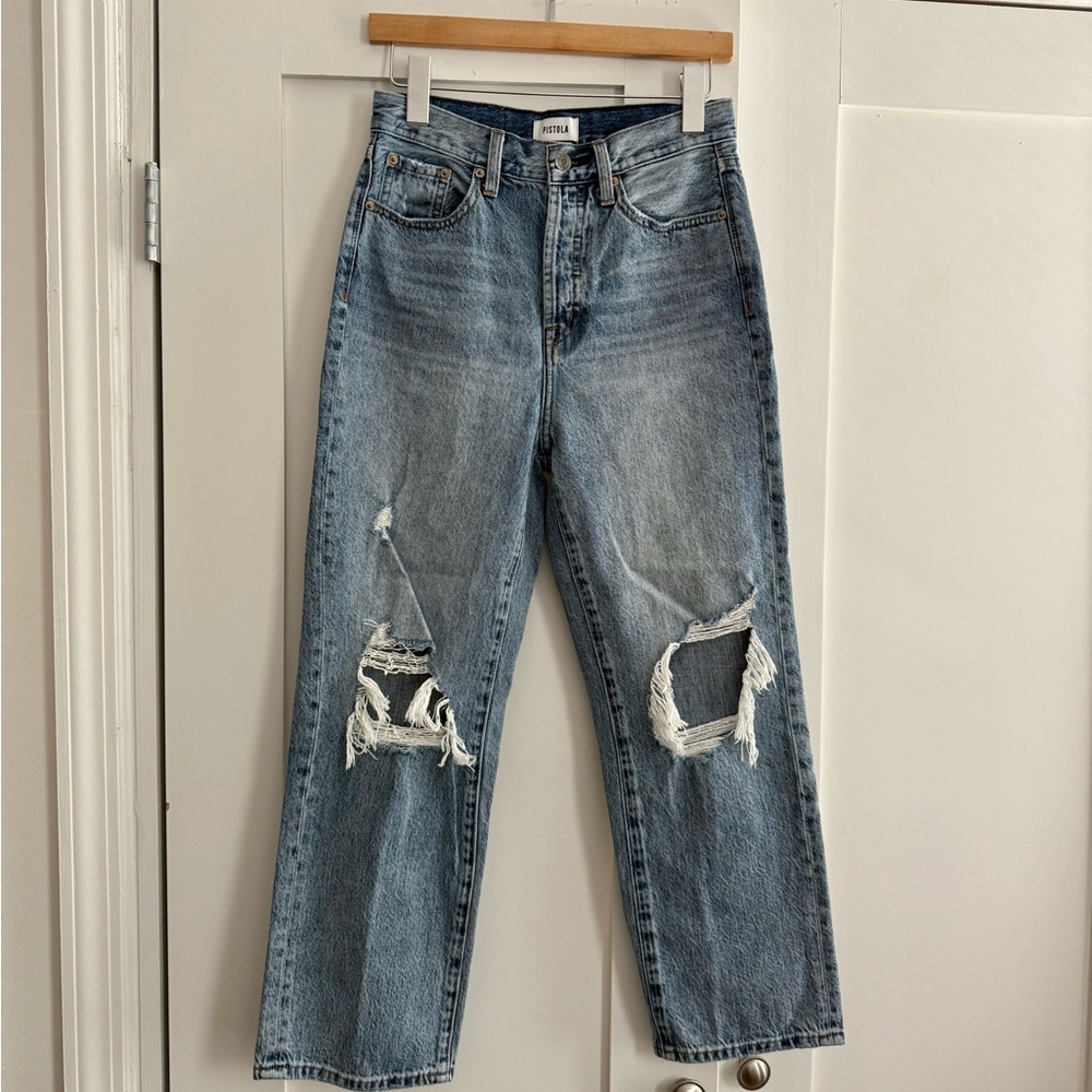 Pistola denim- Cassie high rise cropped jean (26)